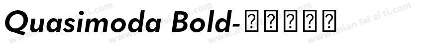 Quasimoda Bold字体转换
